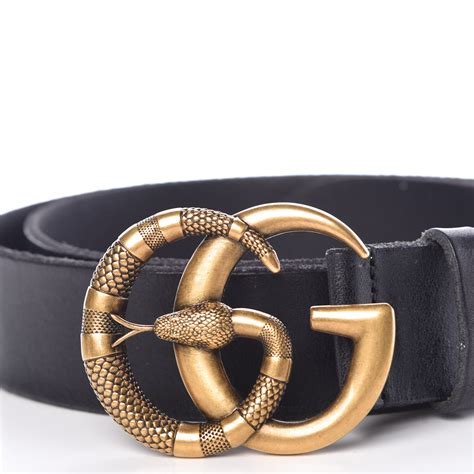 gucci double g belt snake.